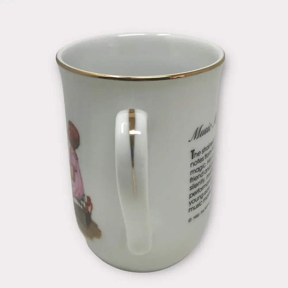 Norman Rockwell 2 Porcelain Mugs 